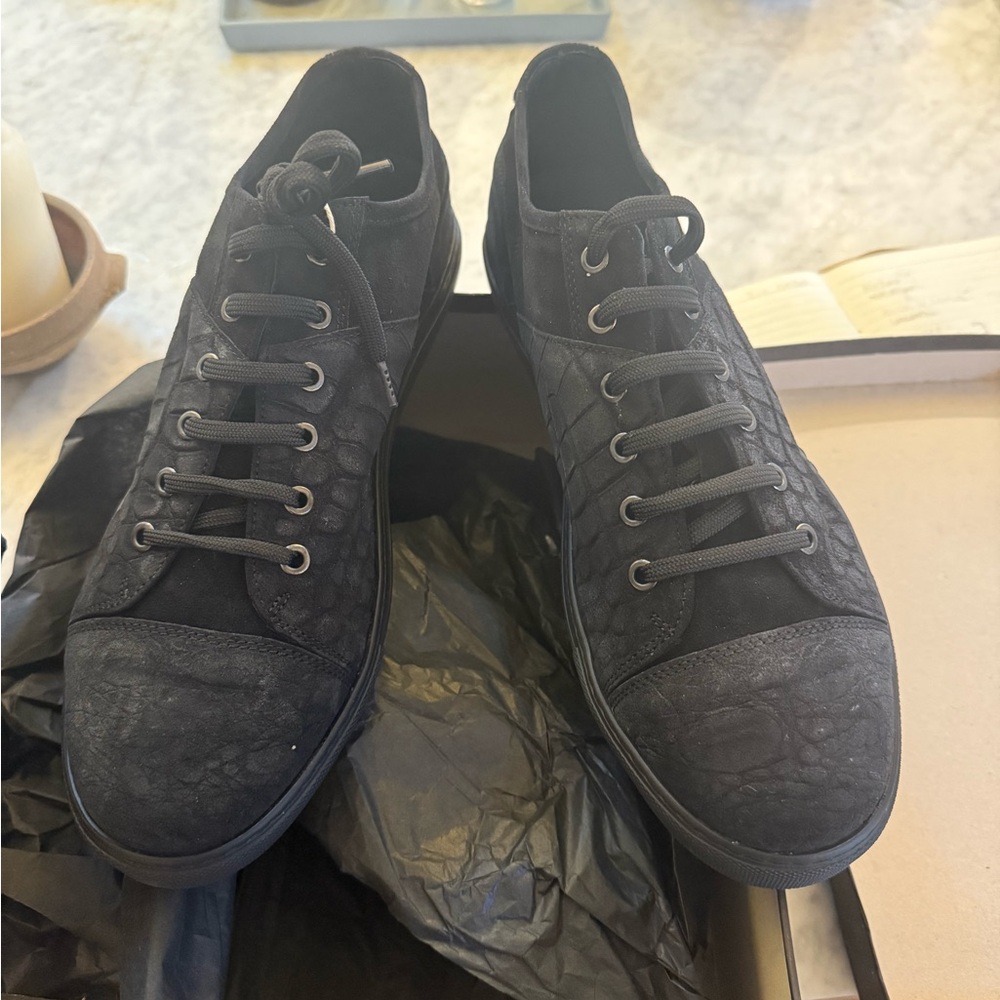 Neil Barrett Black Sneakers Minimalist Design